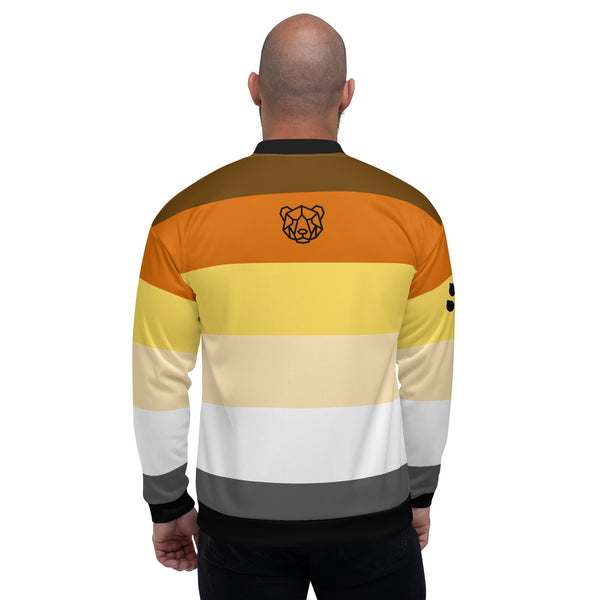Bear Pride Flag Colour Bomber Jacket