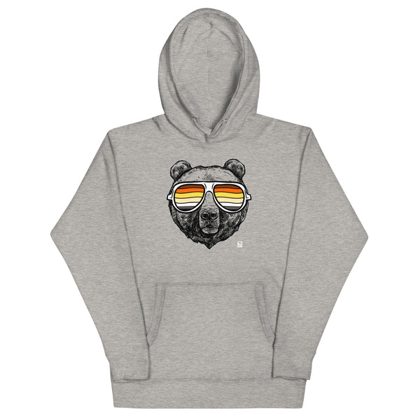 Gay Pride Bear with Glasses Hoodie