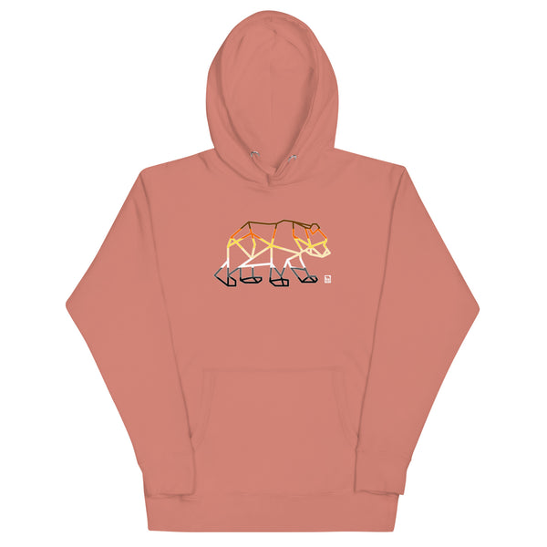 Gay Pride Walking Bear Hoodie