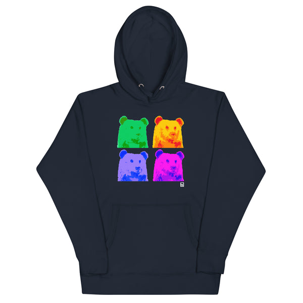 Gay Pride Portrait Bear Hoodie