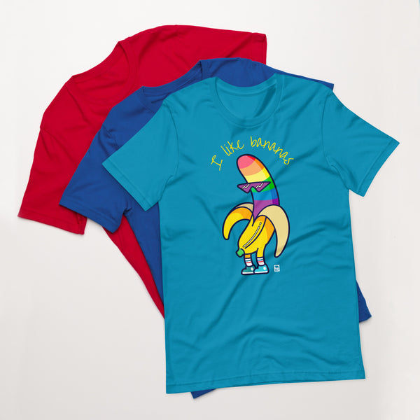 Gay Pride I like bananas t-shirt