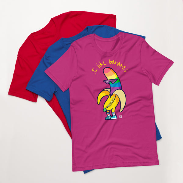 Gay Pride I like bananas t-shirt