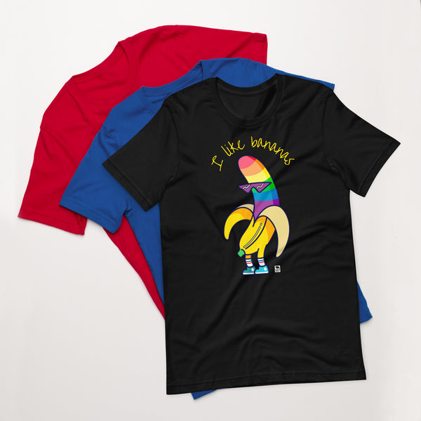 Gay Pride I like bananas t-shirt