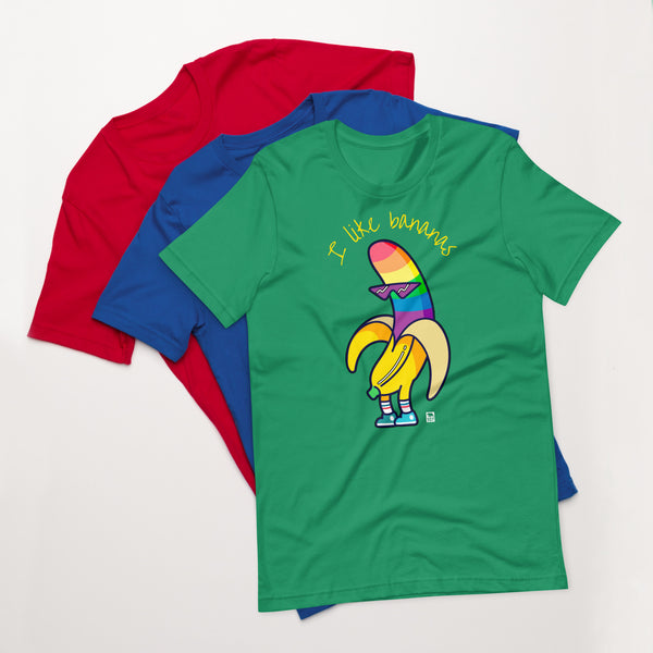Gay Pride I like bananas t-shirt