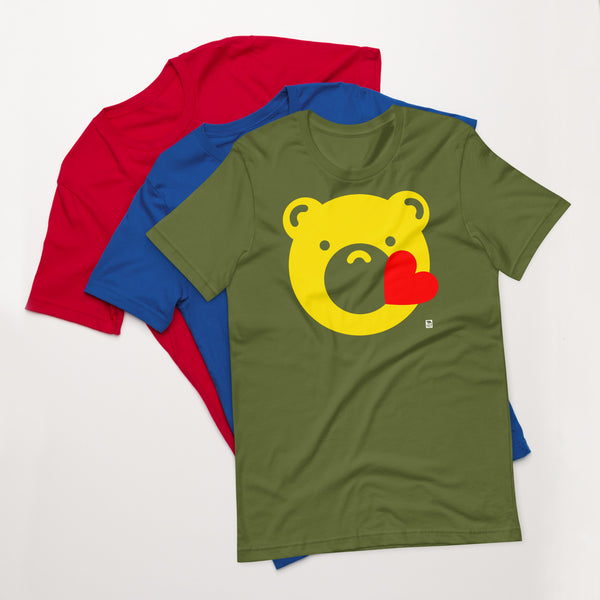 Gay Bear Pride Bermoji Kiss t-shirt