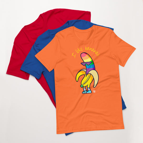 Gay Pride I like bananas t-shirt