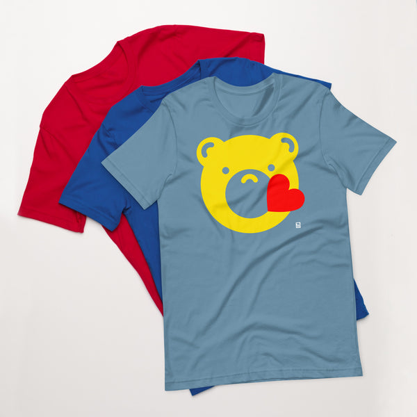 Gay Bear Pride Bermoji Kiss t-shirt