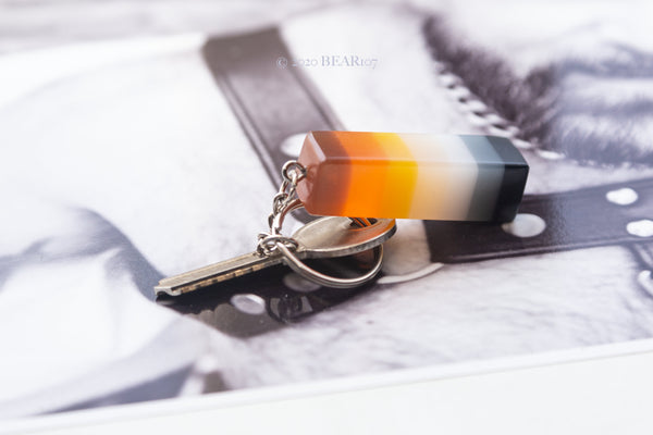 Bears Pride Keychain Flag Colours