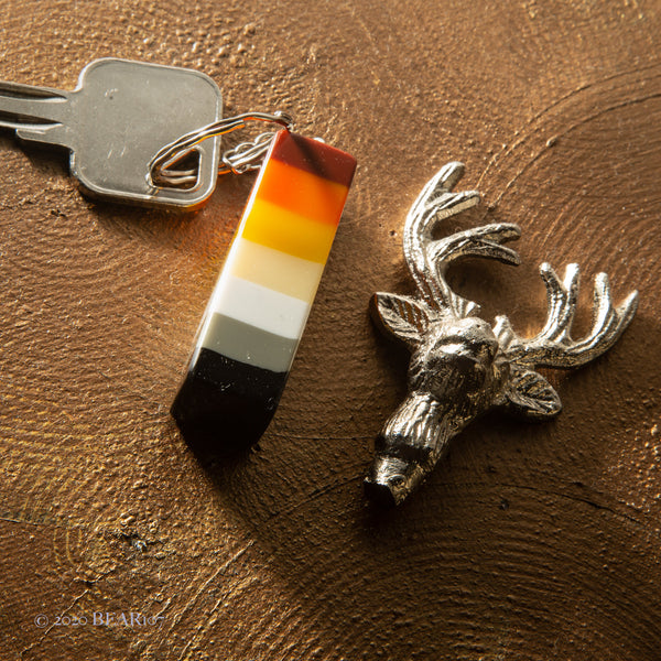 Bears Pride Keychain Flag Colours